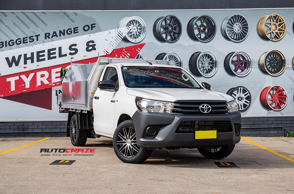 TOYOTA HILUX N80 4WD HE880 GLOSS BLACK MACHINED FACE
